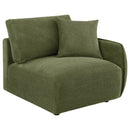 Elysia 6-piece Fabric Upholstered Modular Sectional Sofa Green