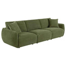 Elysia Fabric Upholstered Modular Lounge Sofa Green