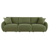 Elysia Fabric Upholstered Modular Lounge Sofa Green