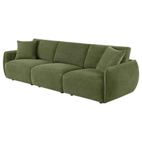 Elysia Fabric Upholstered Modular Lounge Sofa Green