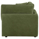 Elysia Fabric Upholstered Modular Corner Chair Green