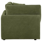 Home & Sleep Outlet - Elysia Chenille Upholstered Modular Corner Chair Green