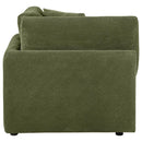 Elysia Fabric Upholstered Modular Corner Chair Green