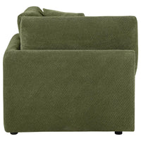 Elysia Fabric Upholstered Modular Corner Chair Green