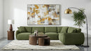 Elysia Fabric Upholstered Modular Corner Chair Green