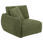 Home & Sleep Outlet - Elysia Chenille Upholstered Modular LAF Chair Green