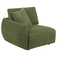Elysia Fabric Upholstered Modular LAF Chair Green