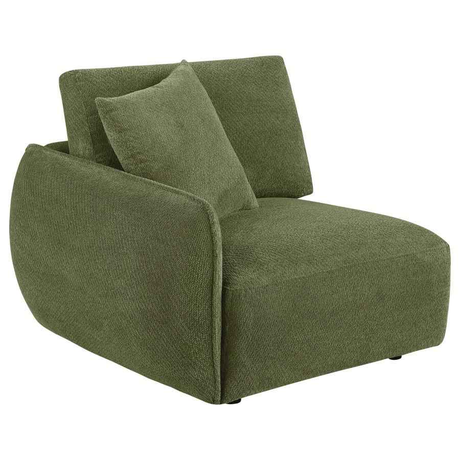 Elysia Fabric Upholstered Modular LAF Chair Green