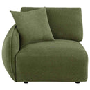 Elysia Fabric Upholstered Modular LAF Chair Green