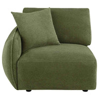 Elysia Fabric Upholstered Modular LAF Chair Green