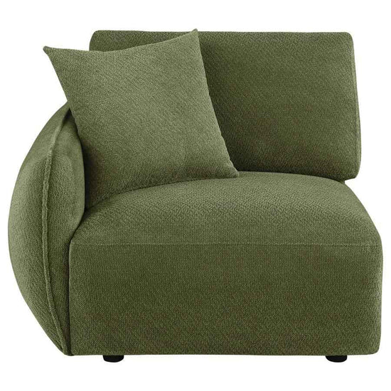 Elysia Fabric Upholstered Modular LAF Chair Green