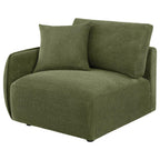 Home & Sleep Outlet - Elysia Chenille Upholstered Modular LAF Chair Green