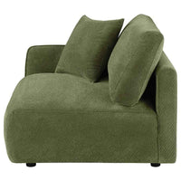 Elysia Fabric Upholstered Modular LAF Chair Green