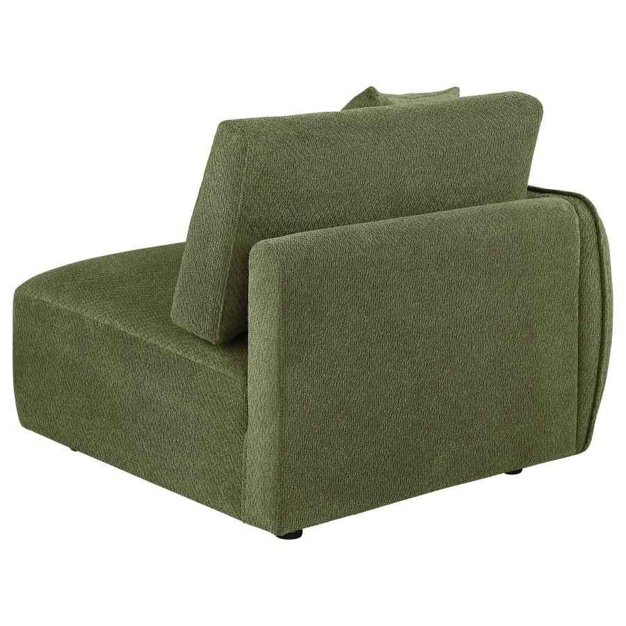 Elysia Fabric Upholstered Modular LAF Chair Green