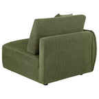 Home & Sleep Outlet - Elysia Chenille Upholstered Modular LAF Chair Green