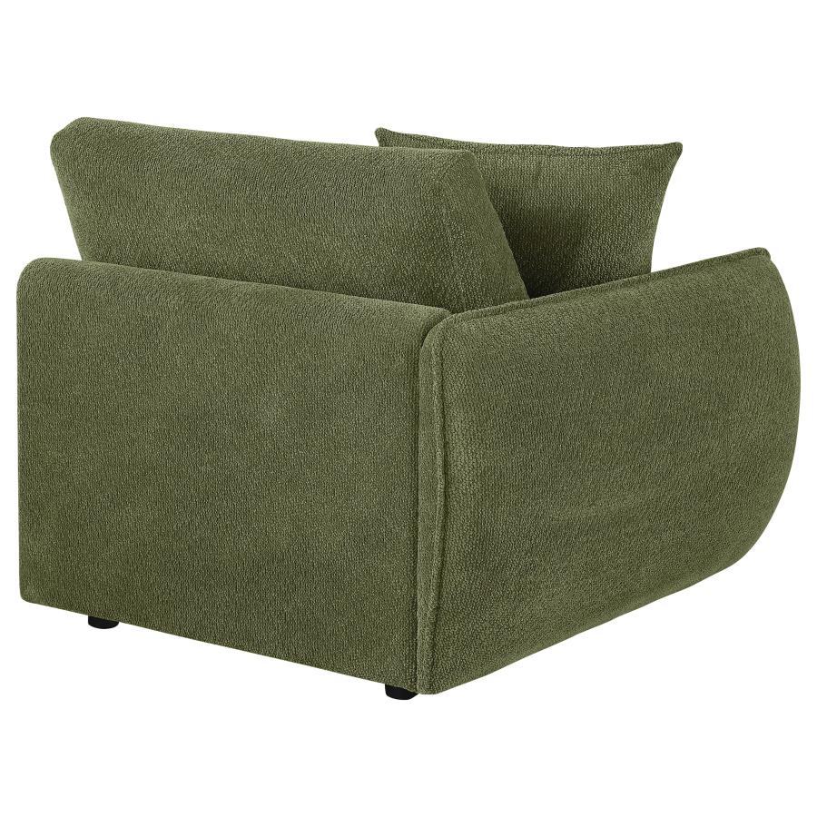 Home & Sleep Outlet - Elysia Chenille Upholstered Modular LAF Chair Green