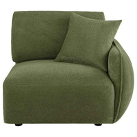 Elysia Fabric Upholstered Modular RAF Chair Green