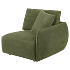 Home & Sleep Outlet - Elysia Chenille Upholstered Modular RAF Chair Green