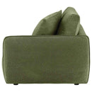 Elysia Fabric Upholstered Modular RAF Chair Green