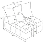 Home & Sleep Outlet - Amara Upholstered Armless Chair