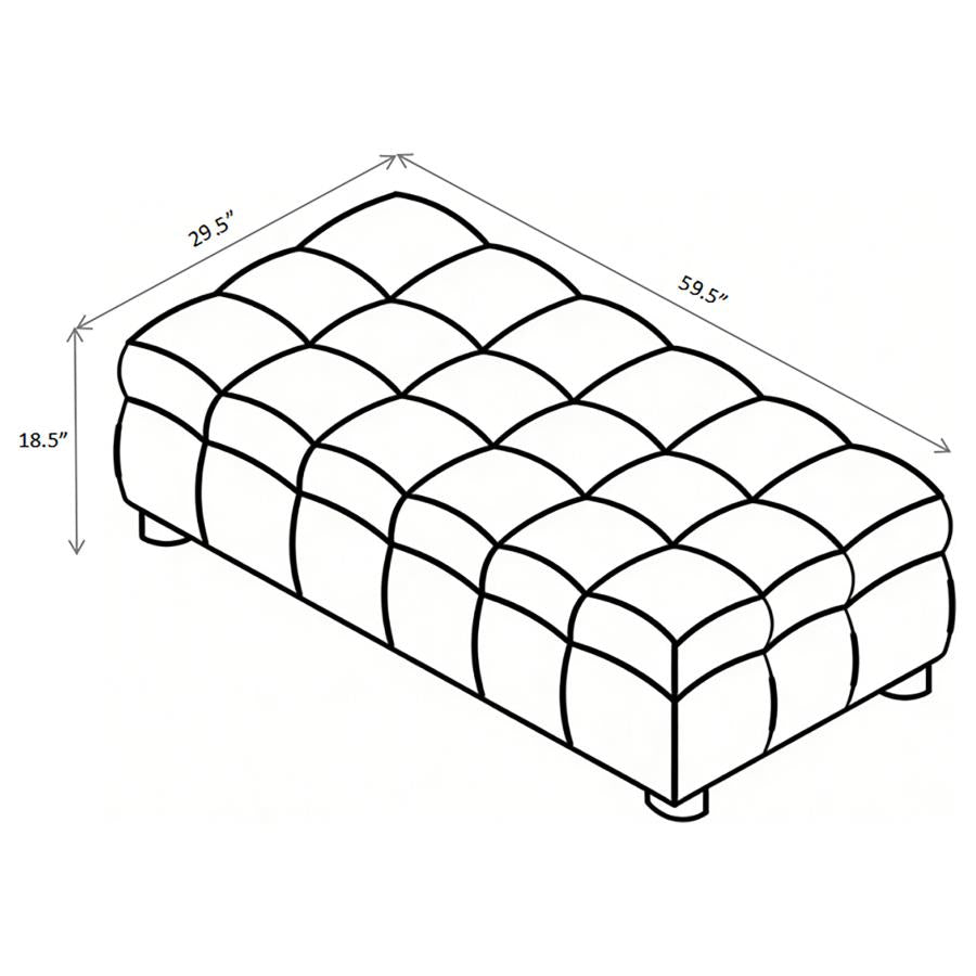 Home & Sleep Outlet - Amara Upholstered Ottoman