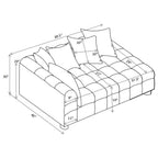 Home & Sleep Outlet - Amara Upholstered LAF Loveseat