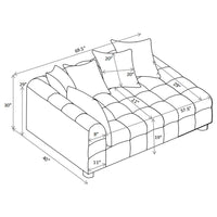 Amara Upholstered LAF Loveseat