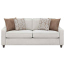 Christine 2-piece Upholstered Sloped Arm Sofa Set Beige