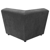 Sunny Upholstered Corner Chair Dark Charcoal