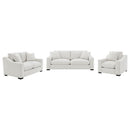 Ashlyn 3-piece Upholstered Track Arm Sofa Set Sand