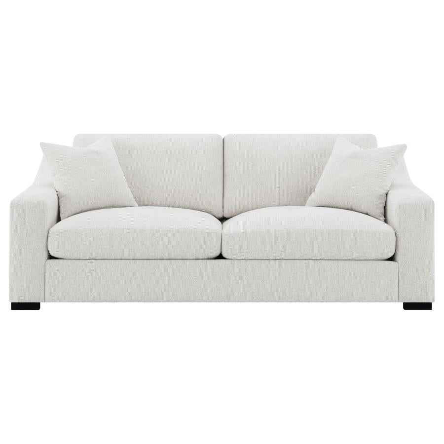 Ashlyn Fabric Upholstered Track Arm Sofa Sand