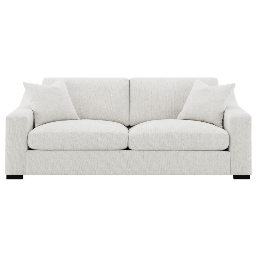 Home & Sleep Outlet - Ashlyn Fabric Upholstered Track Arm Sofa Sand