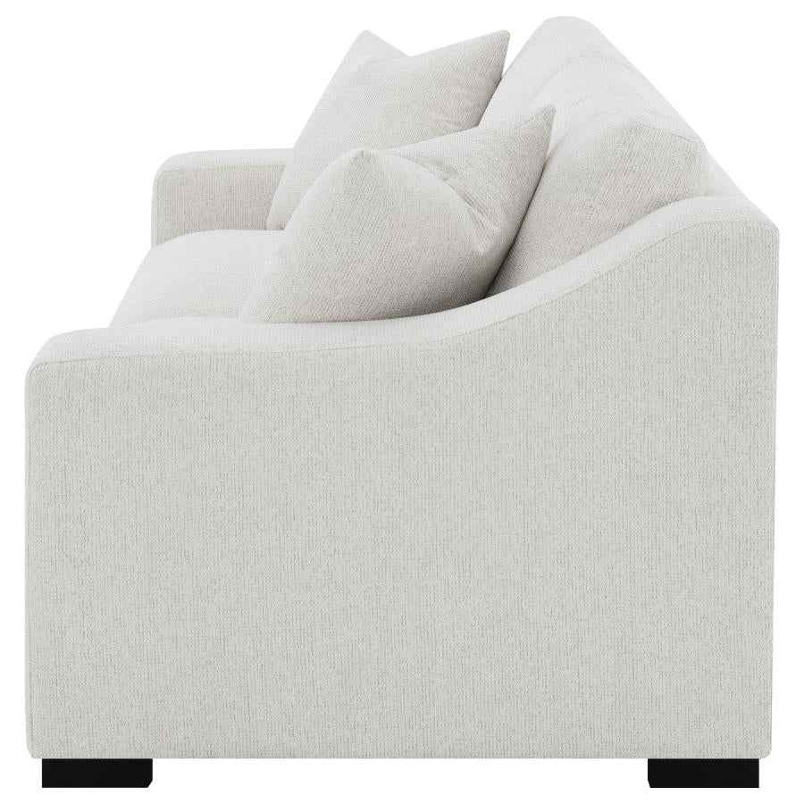 Ashlyn Fabric Upholstered Track Arm Sofa Sand