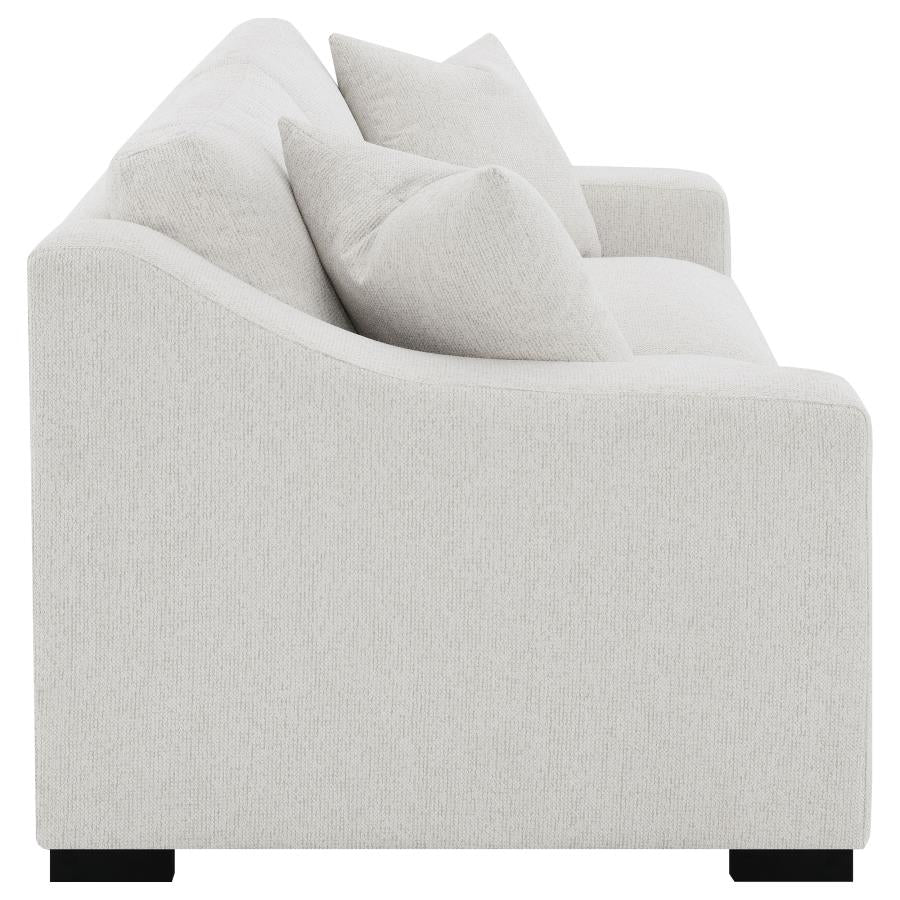Home & Sleep Outlet - Ashlyn Fabric Upholstered Track Arm Sofa Sand