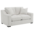 Home & Sleep Outlet - Ashlyn Fabric Upholstered Track Arm Loveseat Sand