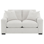 Home & Sleep Outlet - Ashlyn Fabric Upholstered Track Arm Loveseat Sand