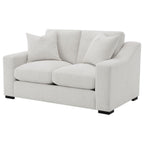 Home & Sleep Outlet - Ashlyn Fabric Upholstered Track Arm Loveseat Sand