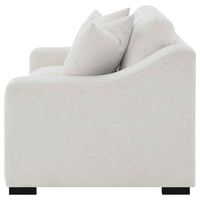 Ashlyn Fabric Upholstered Track Arm Loveseat Sand