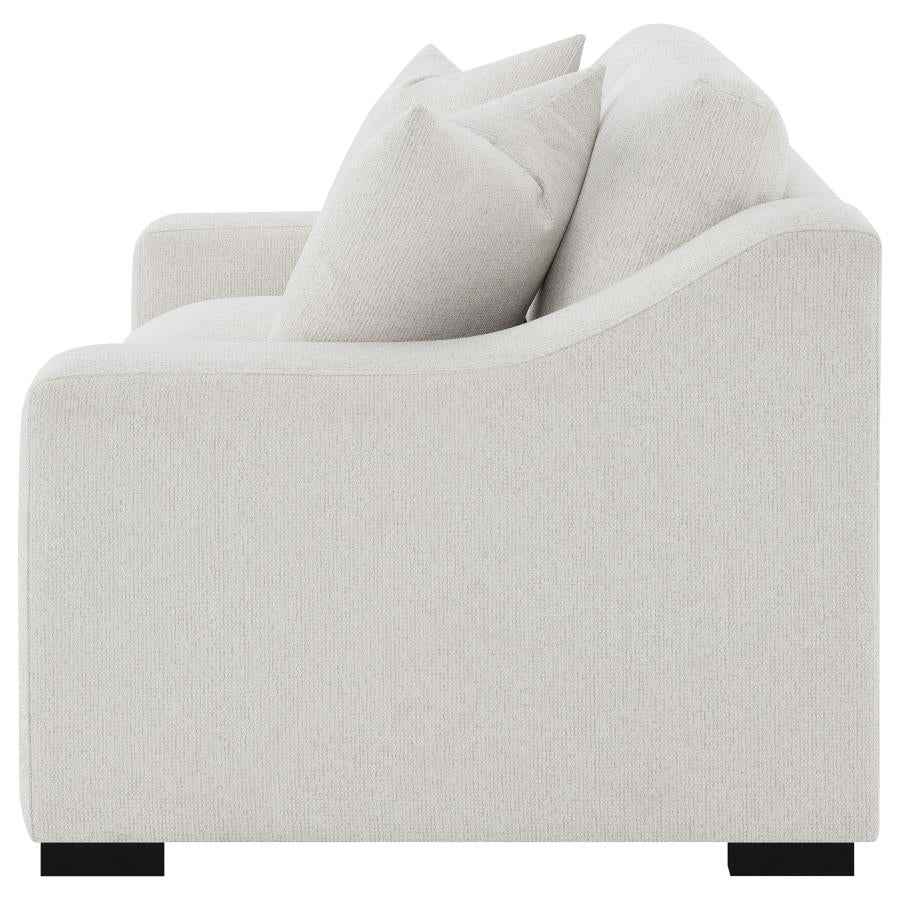 Ashlyn Fabric Upholstered Track Arm Loveseat Sand