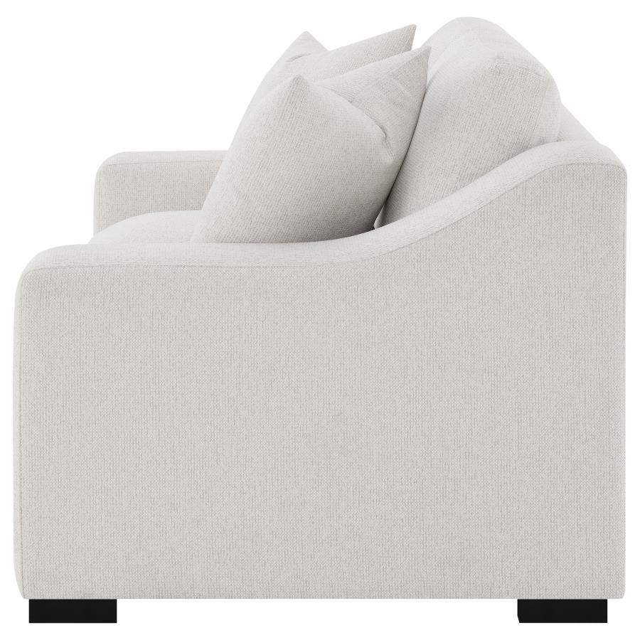 Home & Sleep Outlet - Ashlyn Fabric Upholstered Track Arm Loveseat Sand