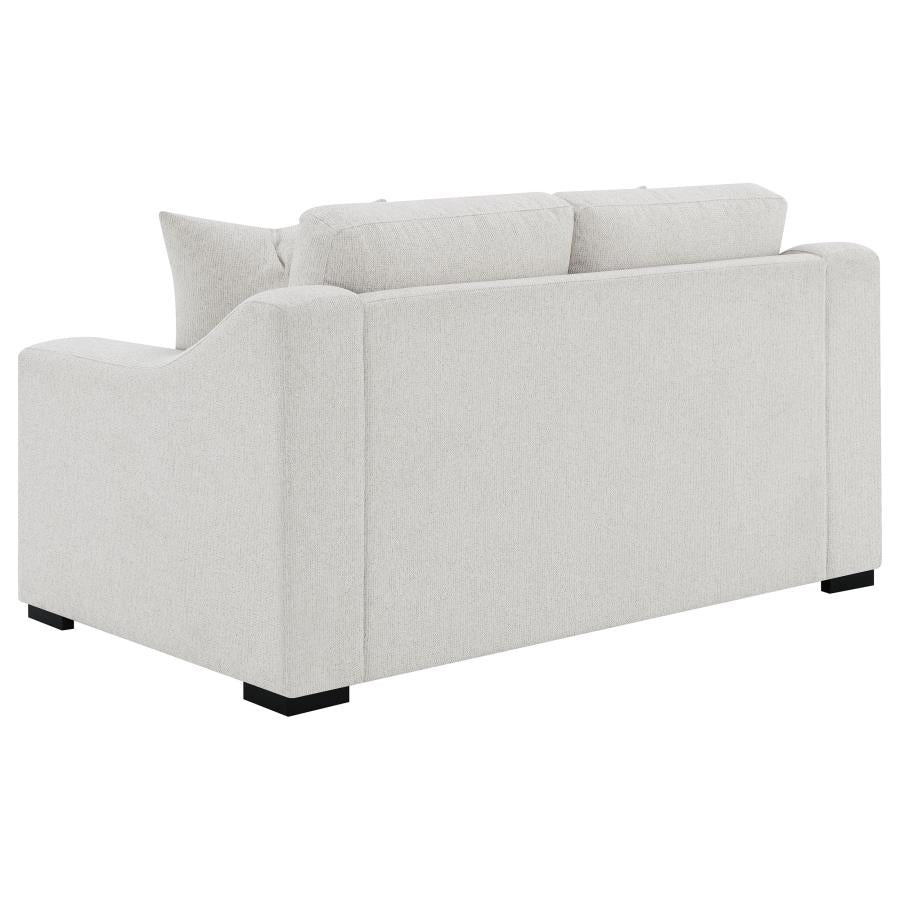 Home & Sleep Outlet - Ashlyn Fabric Upholstered Track Arm Loveseat Sand
