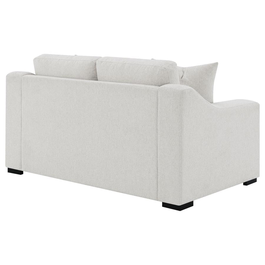 Home & Sleep Outlet - Ashlyn Fabric Upholstered Track Arm Loveseat Sand