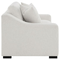 Ashlyn Fabric Upholstered Track Arm Loveseat Sand