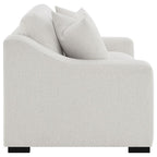 Home & Sleep Outlet - Ashlyn Fabric Upholstered Track Arm Loveseat Sand