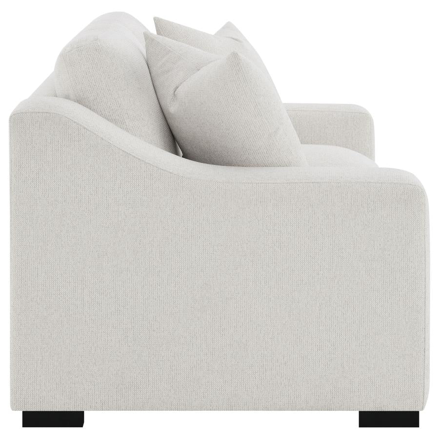 Home & Sleep Outlet - Ashlyn Fabric Upholstered Track Arm Loveseat Sand