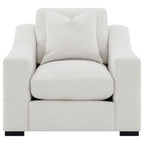 Home & Sleep Outlet - Ashlyn Fabric Upholstered Track Arm Accent Chair Sand