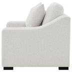 Home & Sleep Outlet - Ashlyn Fabric Upholstered Track Arm Accent Chair Sand