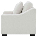 Ashlyn Fabric Upholstered Track Arm Accent Chair Sand