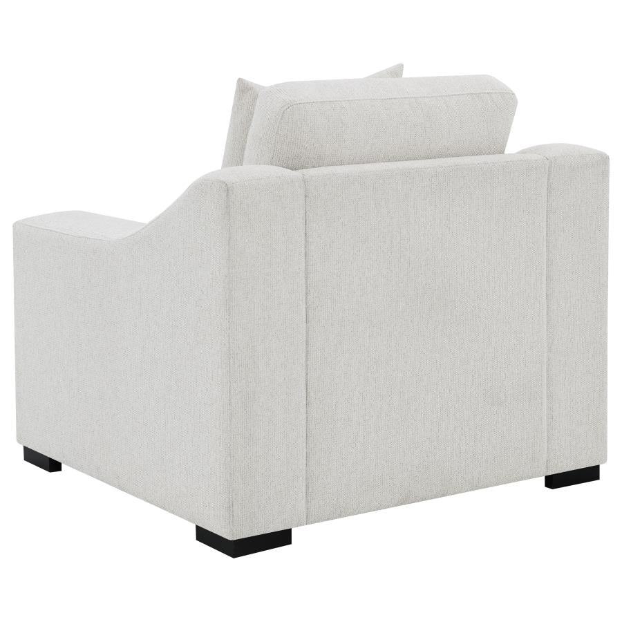 Home & Sleep Outlet - Ashlyn Fabric Upholstered Track Arm Accent Chair Sand