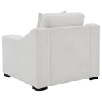 Home & Sleep Outlet - Ashlyn Fabric Upholstered Track Arm Accent Chair Sand
